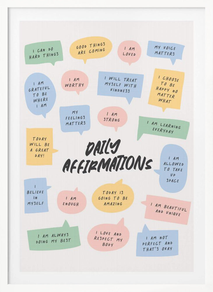 Daily Affirmations - Poster / Art Print