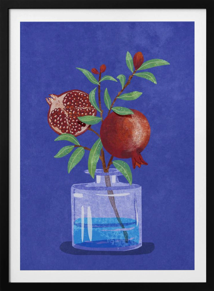 pomegranate in Vase - Poster / Art Print