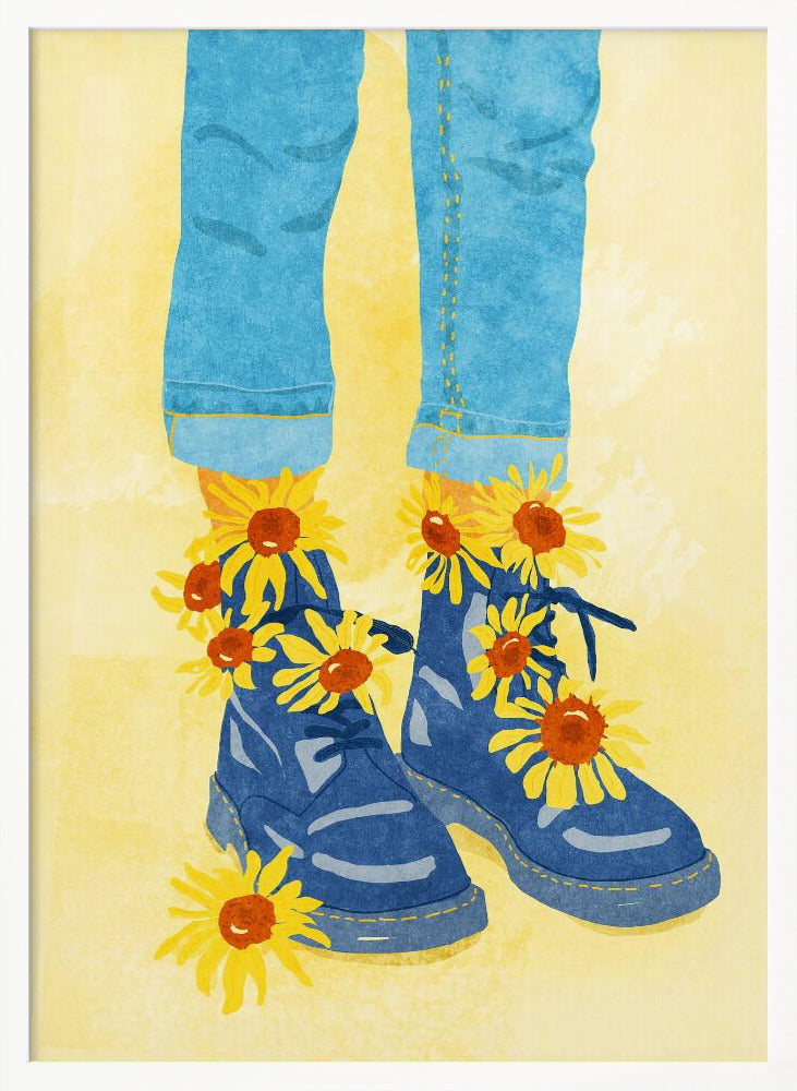 Sunflower Walk - Poster / Art Print