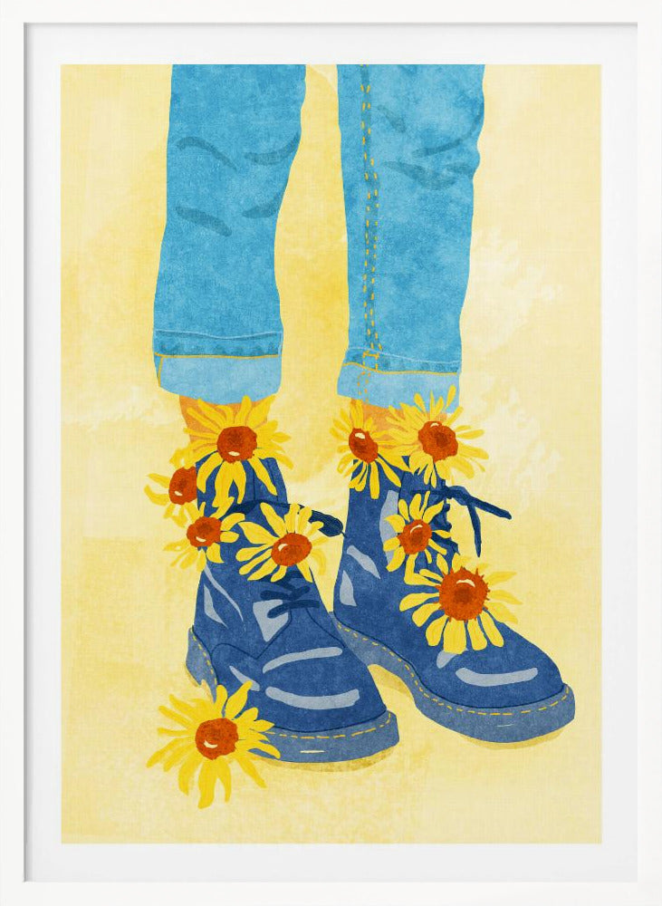 Sunflower Walk - Poster / Art Print