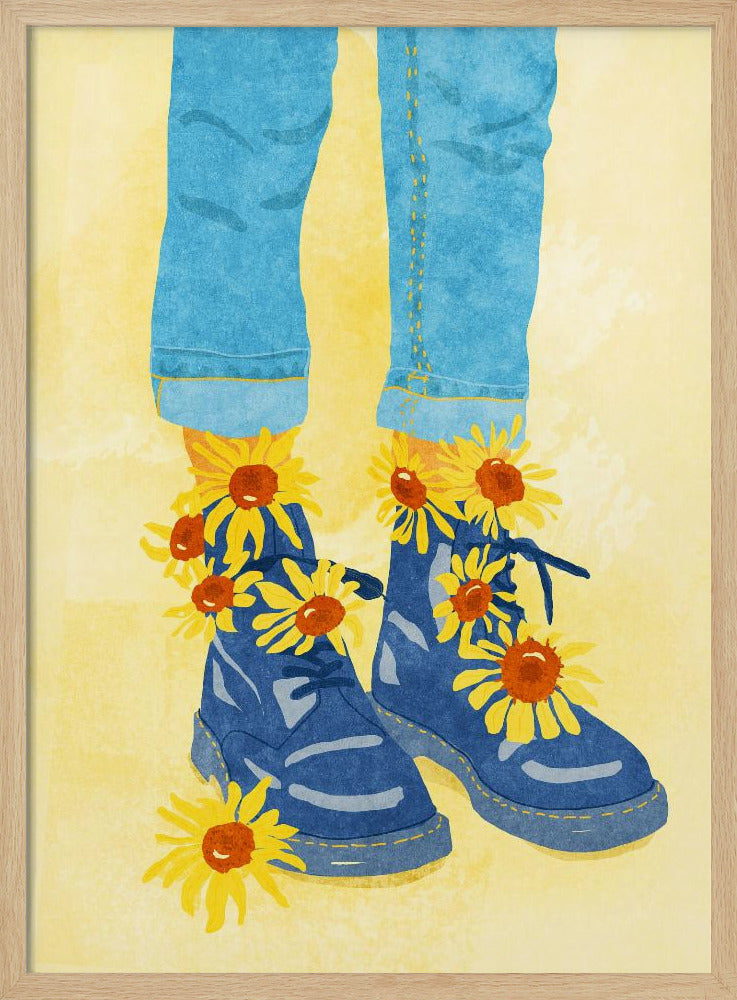 Sunflower Walk - Poster / Art Print