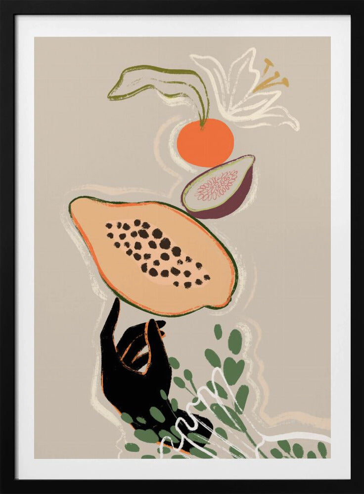 Balancing Fruits - Poster / Art Print