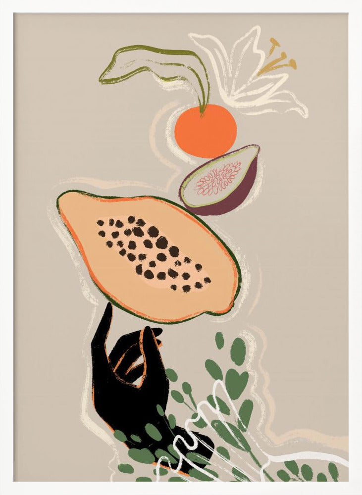 Balancing Fruits - Poster / Art Print