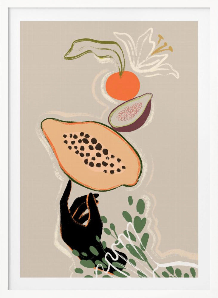 Balancing Fruits - Poster / Art Print