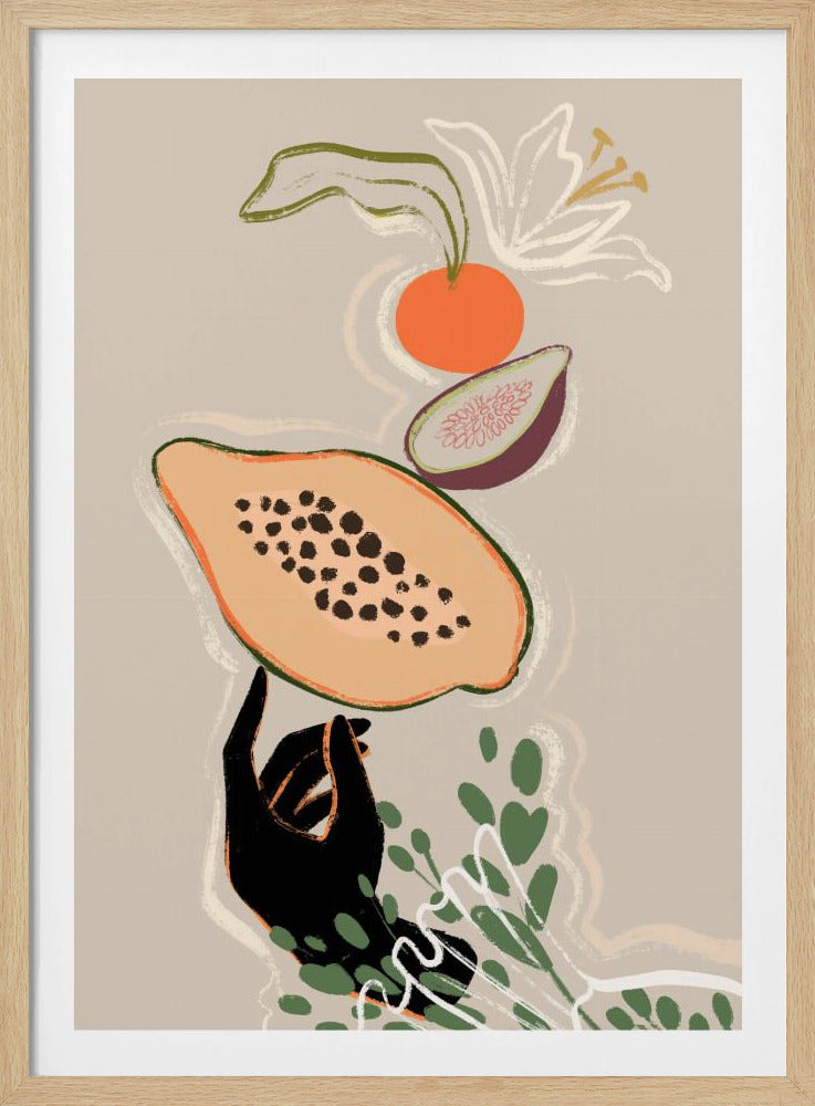 Balancing Fruits - Poster / Art Print