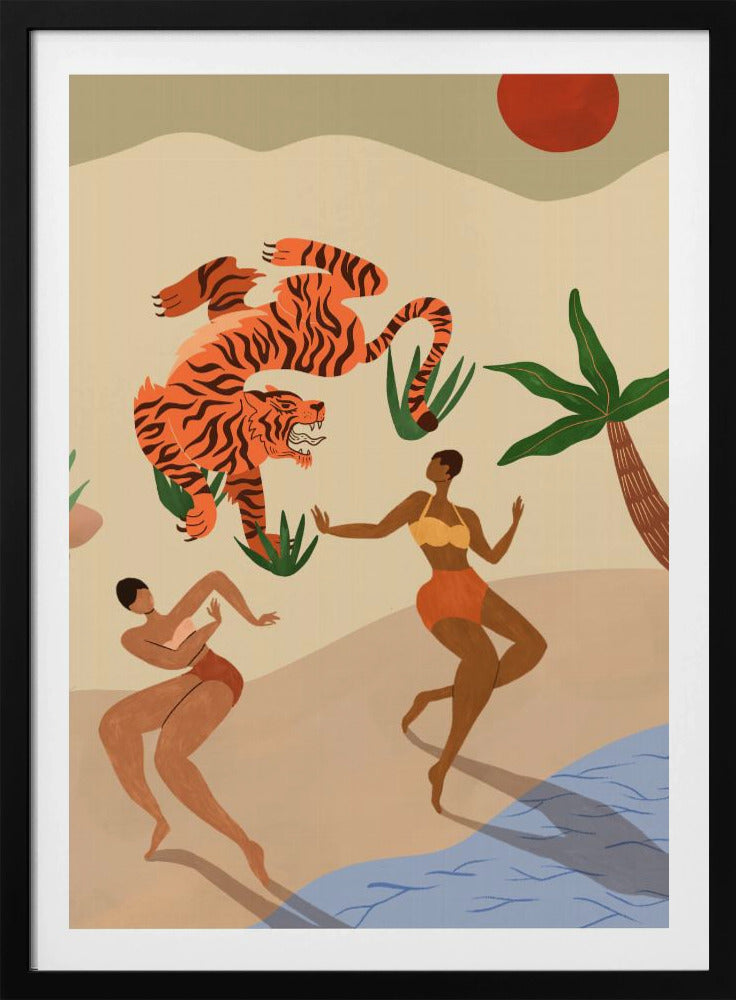 Dancing Tiger - Poster / Art Print