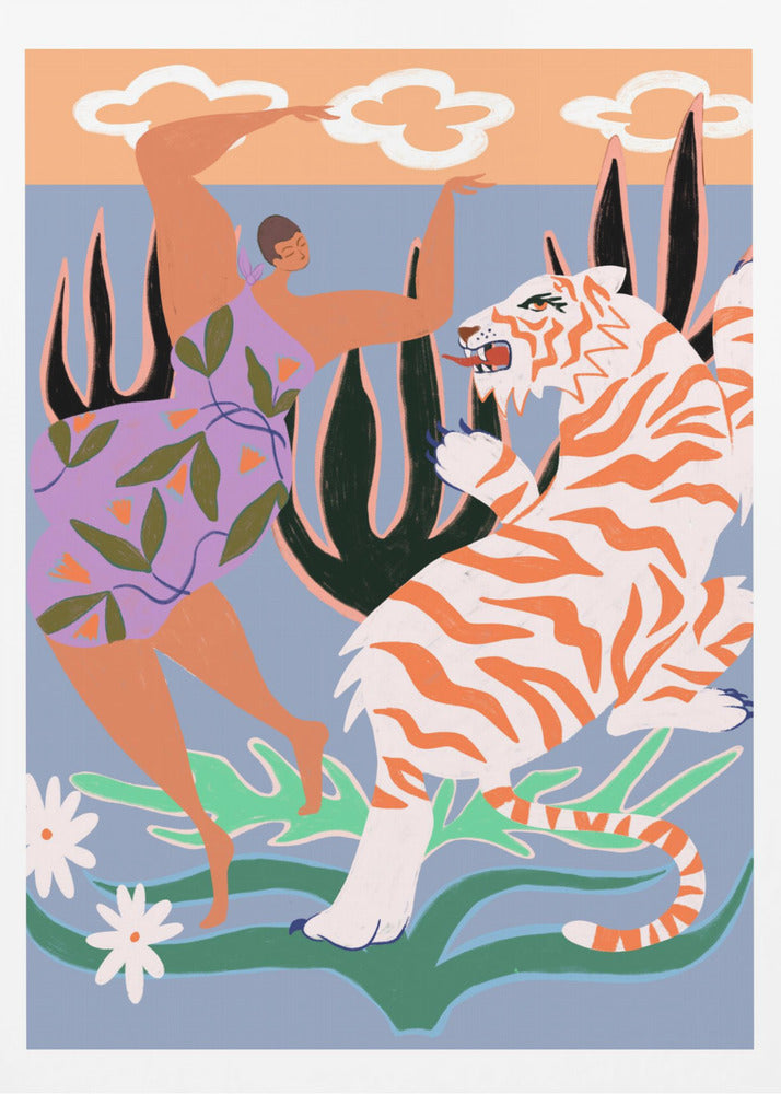 Hello Tiger - Poster / Art Print