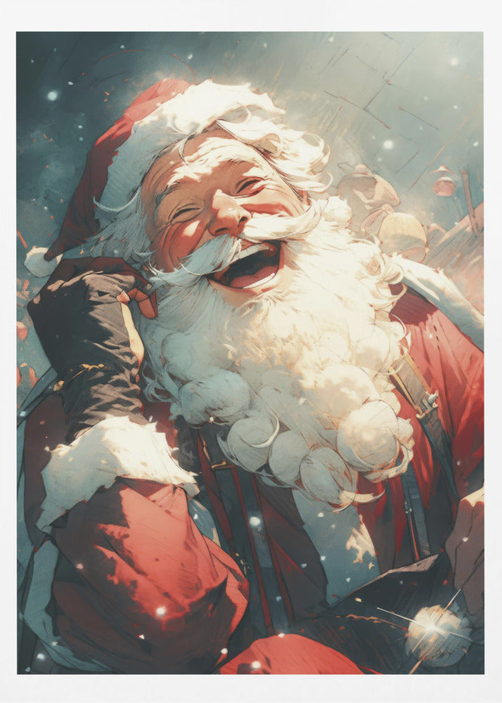 Laughing Santa - Poster / Art Print