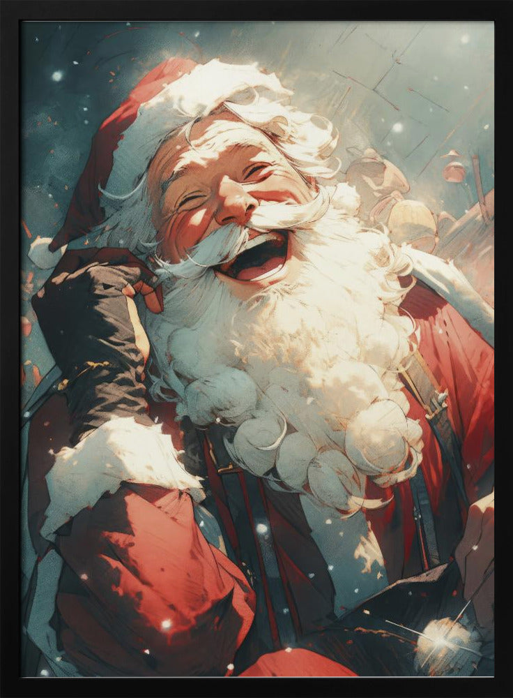 Laughing Santa - Poster / Art Print