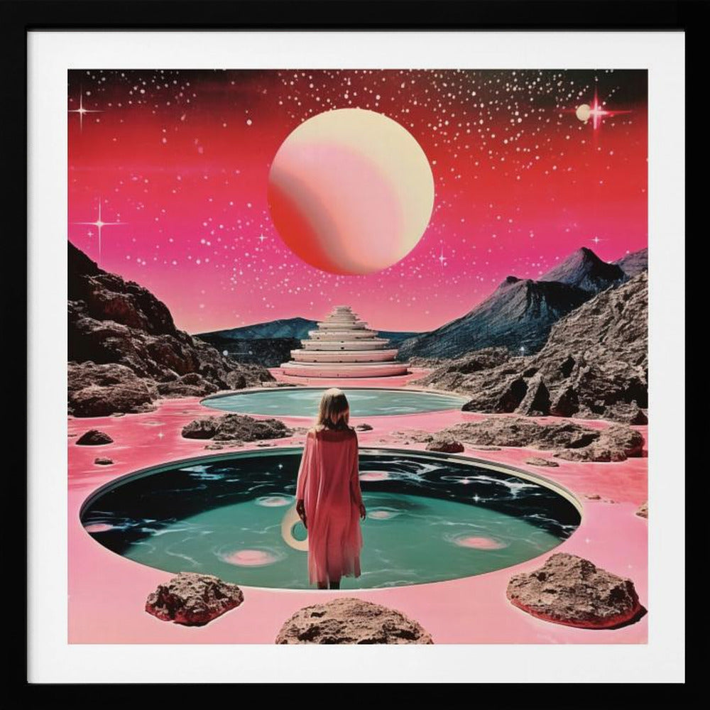 Space Collage Surreal Art - Poster / Art Print