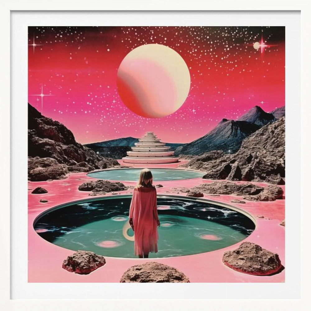 Space Collage Surreal Art - Poster / Art Print