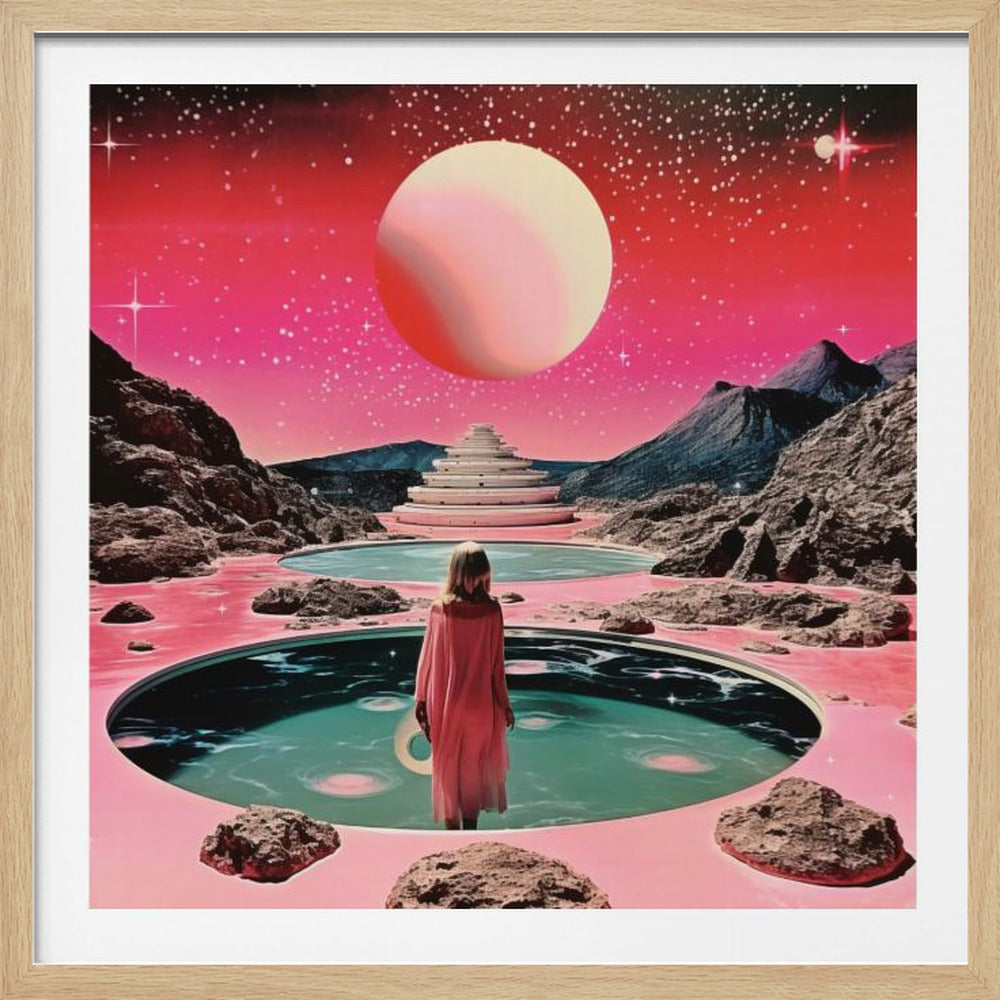 Space Collage Surreal Art - Poster / Art Print