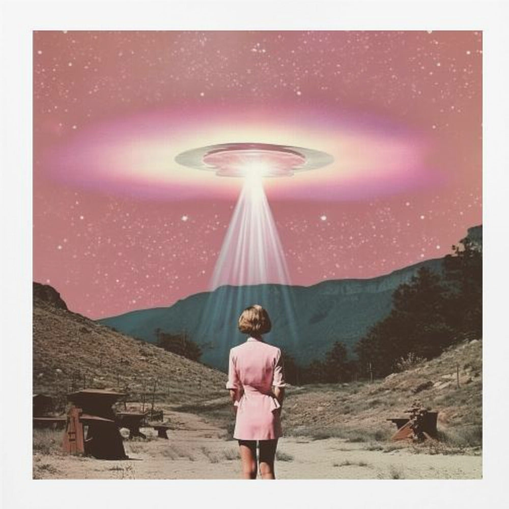 Beam Me Up Barbie 2 Collage Art - Poster / Art Print