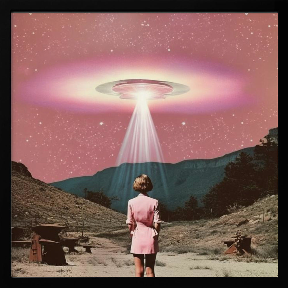 Beam Me Up Barbie 2 Collage Art - Poster / Art Print