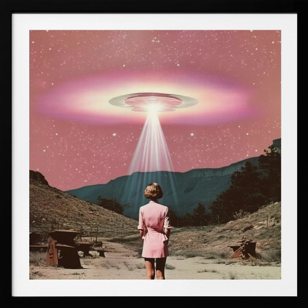 Beam Me Up Barbie 2 Collage Art - Poster / Art Print