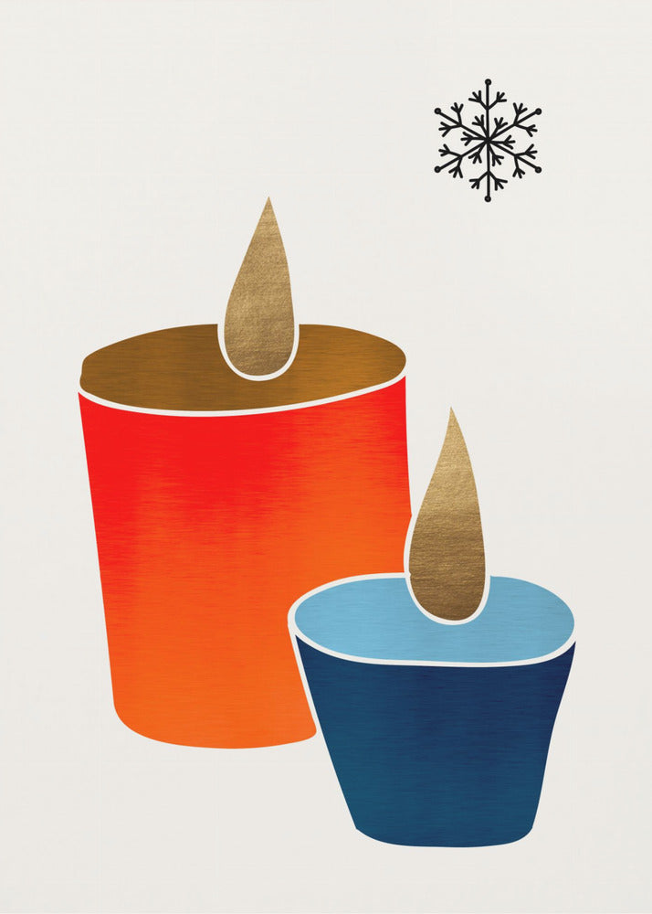 Christmas Candles - Poster / Art Print