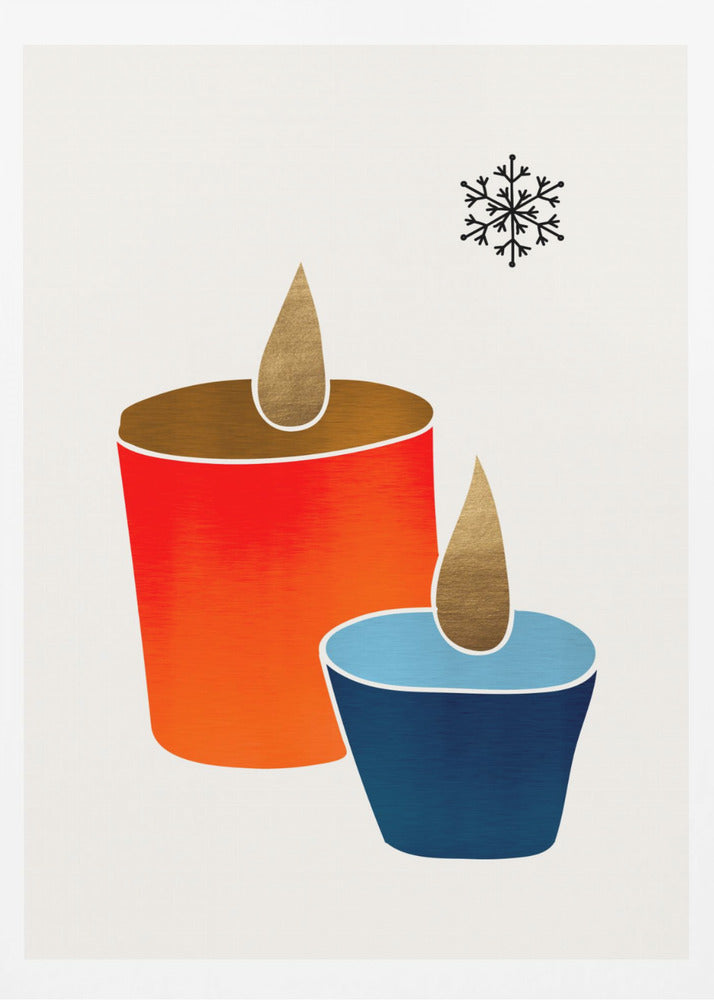 Christmas Candles - Poster / Art Print