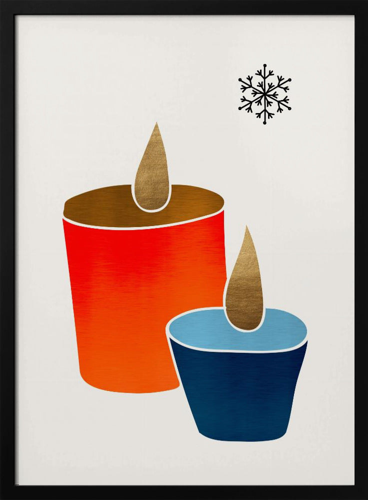 Christmas Candles - Poster / Art Print