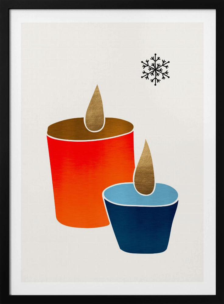 Christmas Candles - Poster / Art Print