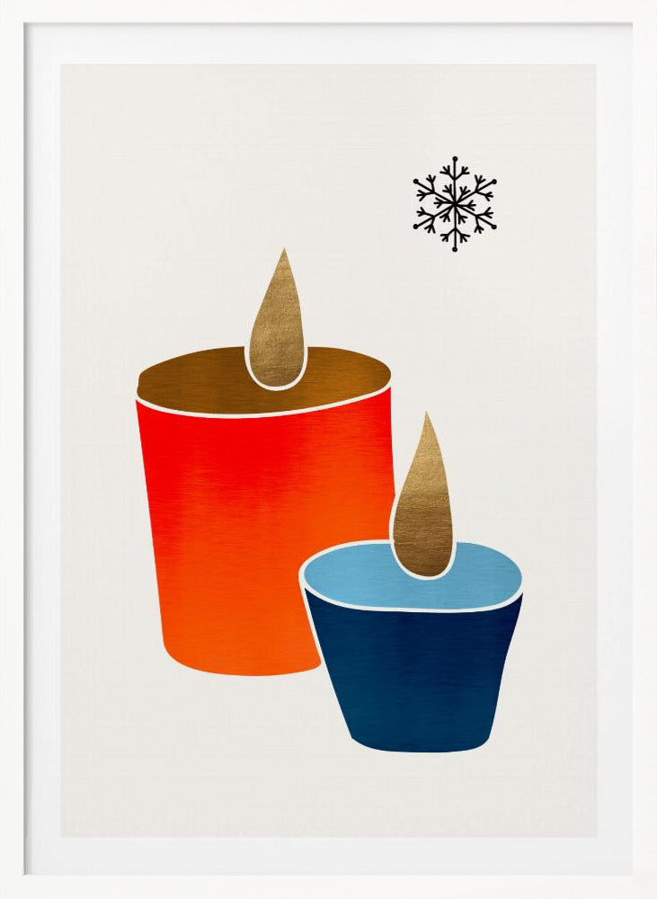 Christmas Candles - Poster / Art Print