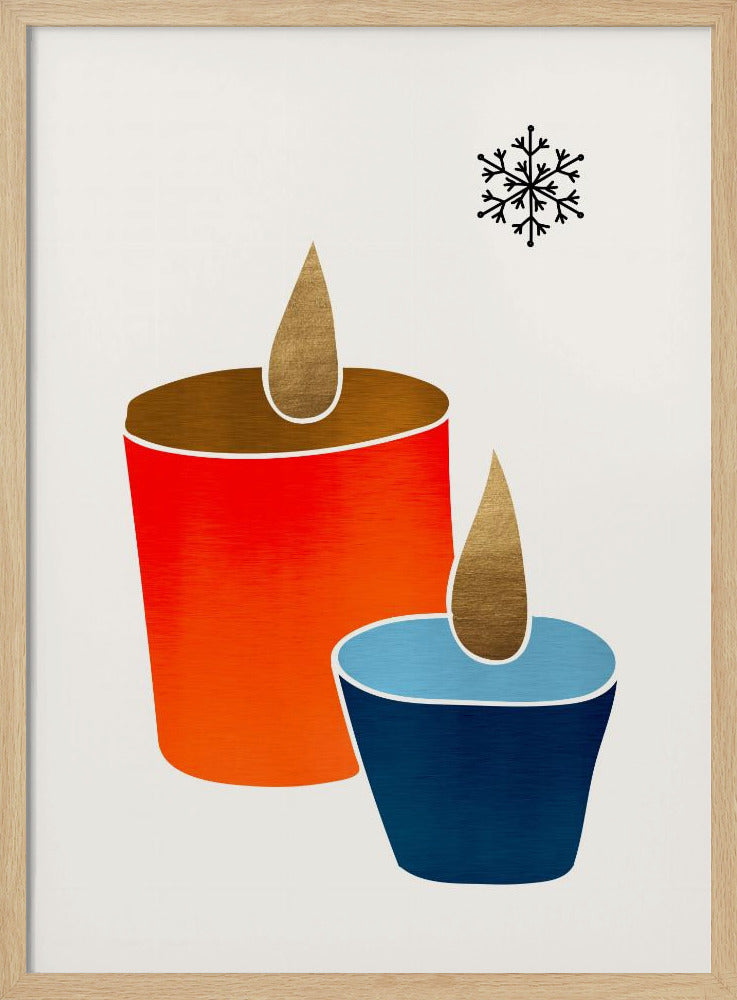 Christmas Candles - Poster / Art Print