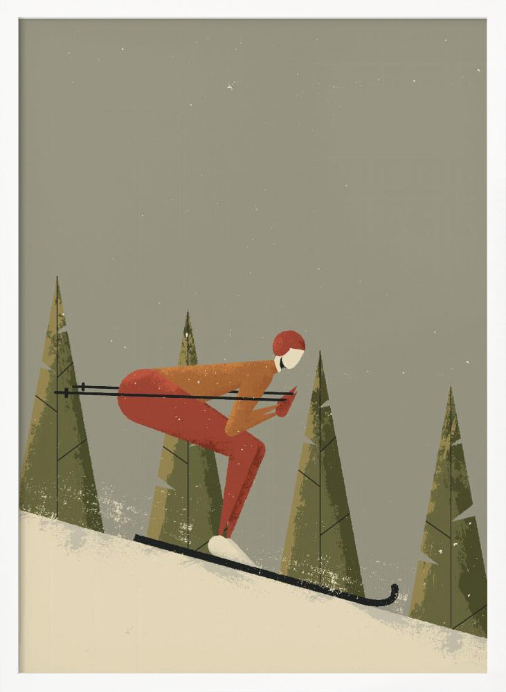 Skiing - Poster / Art Print