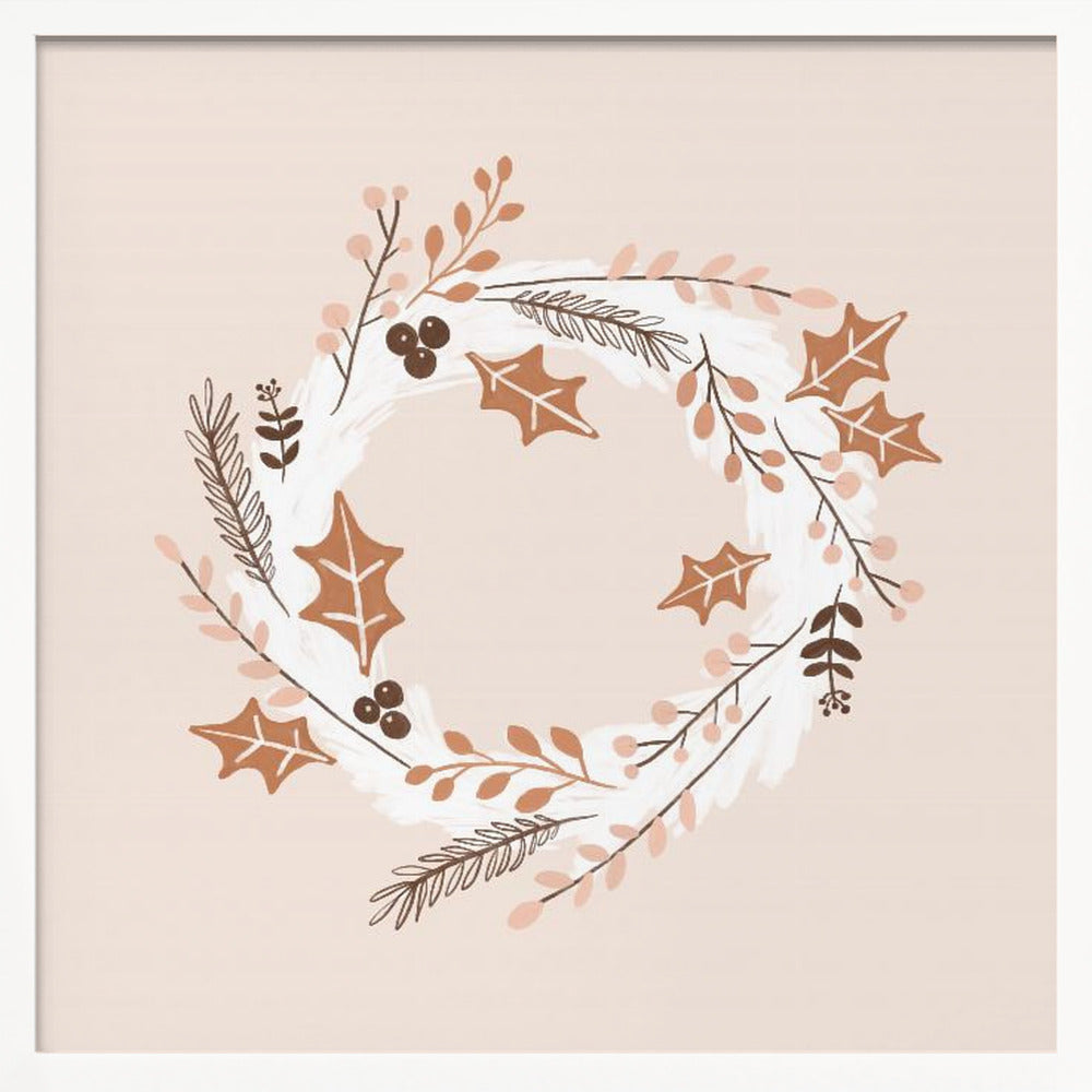 Christmas Wreath - Poster / Art Print