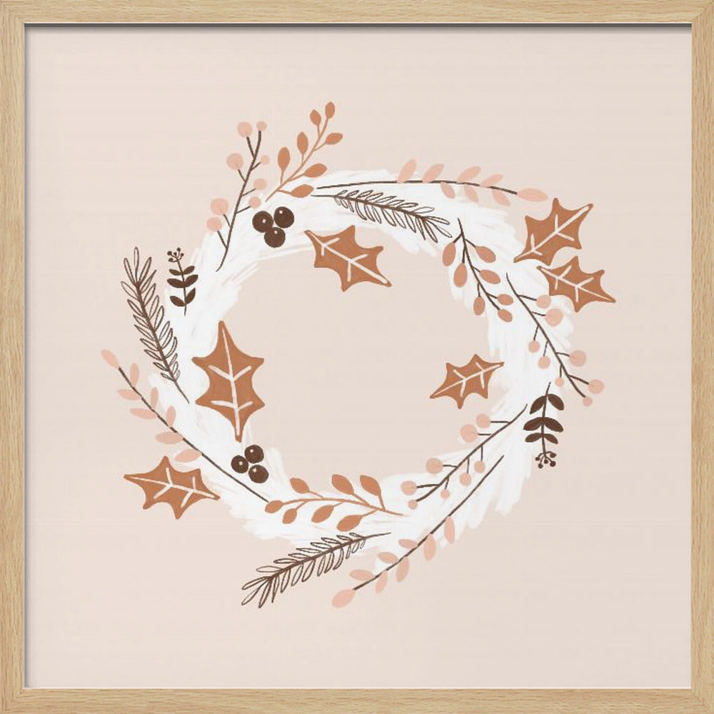 Christmas Wreath - Poster / Art Print