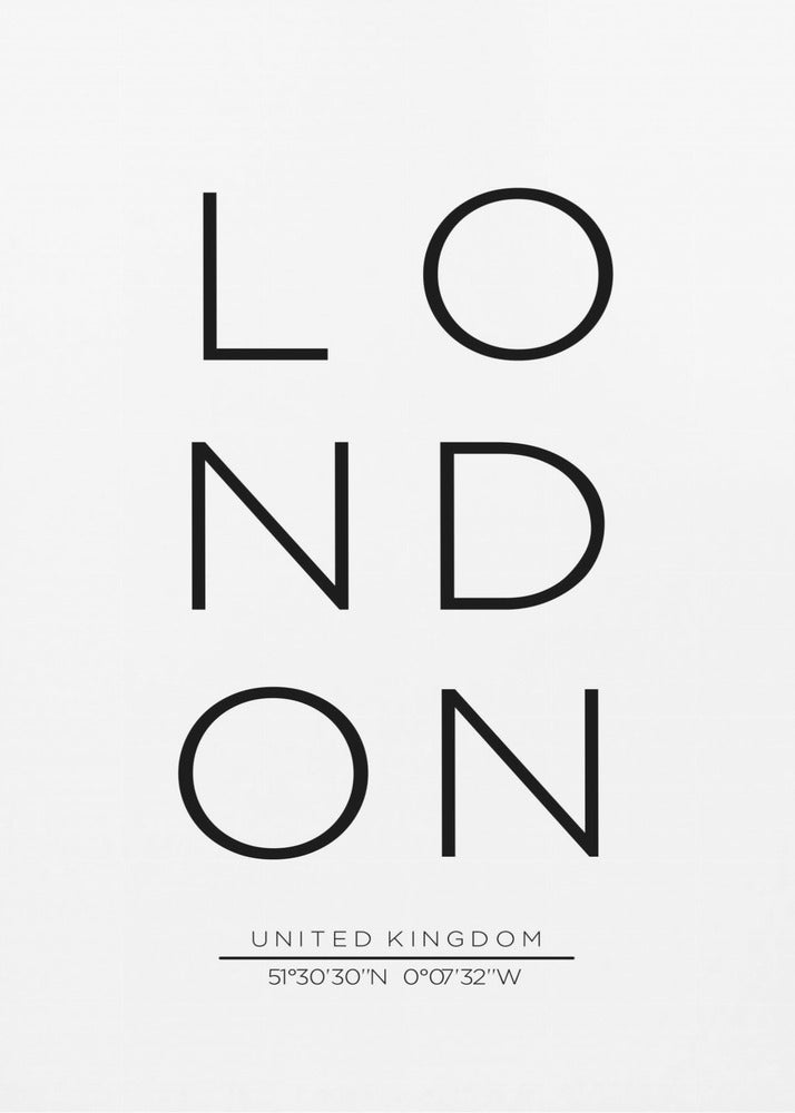 LONDON - Poster / Art Print