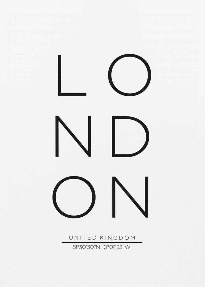 LONDON - Poster / Art Print