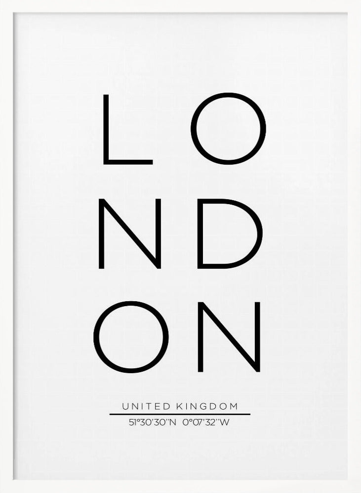 LONDON - Poster / Art Print