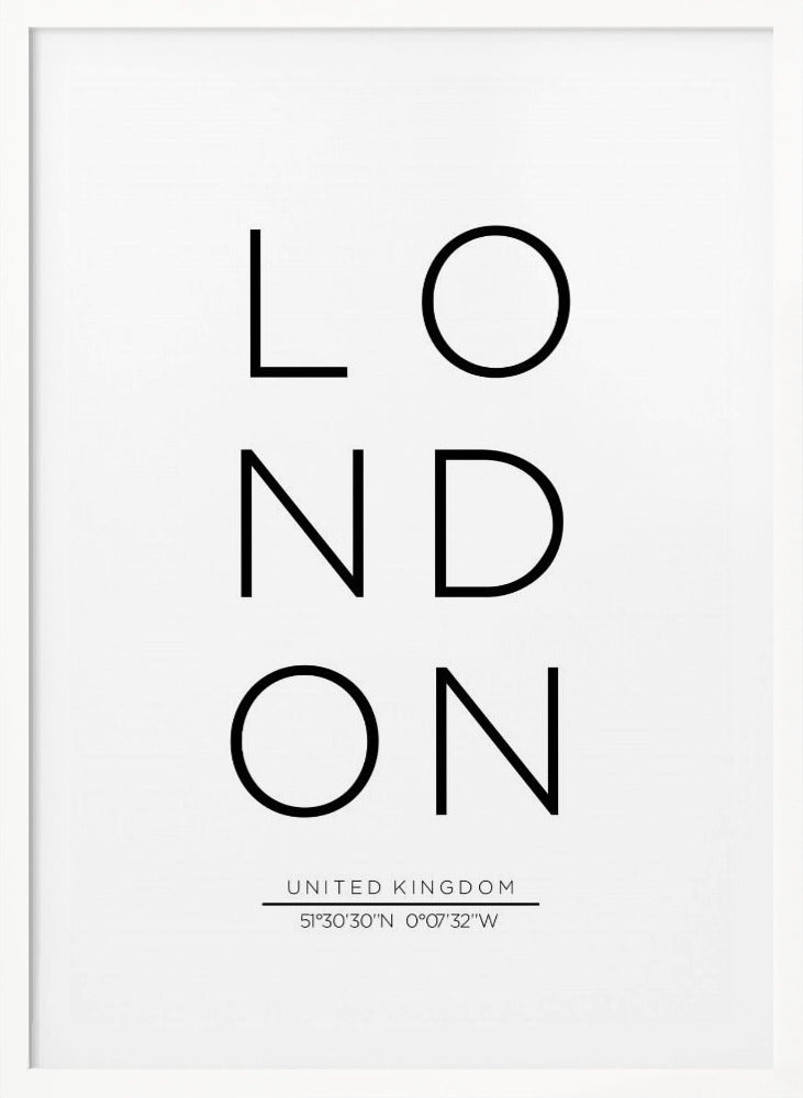 LONDON - Poster / Art Print