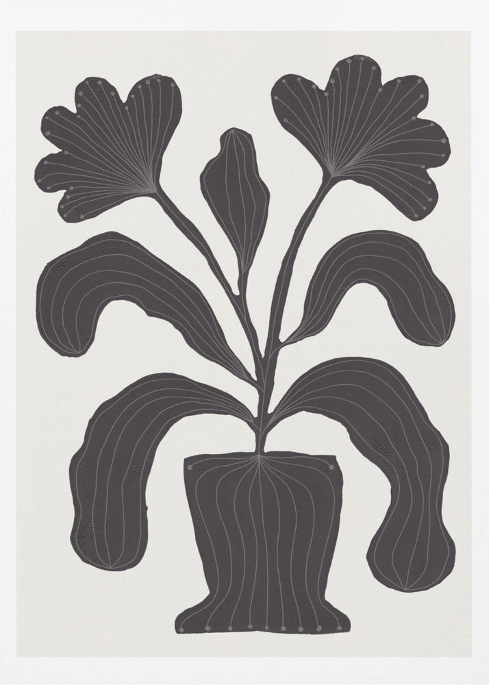 Linocut Flowers #2 - Poster / Art Print