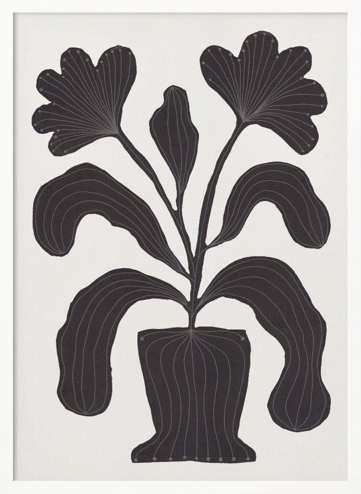 Linocut Flowers #2 - Poster / Art Print