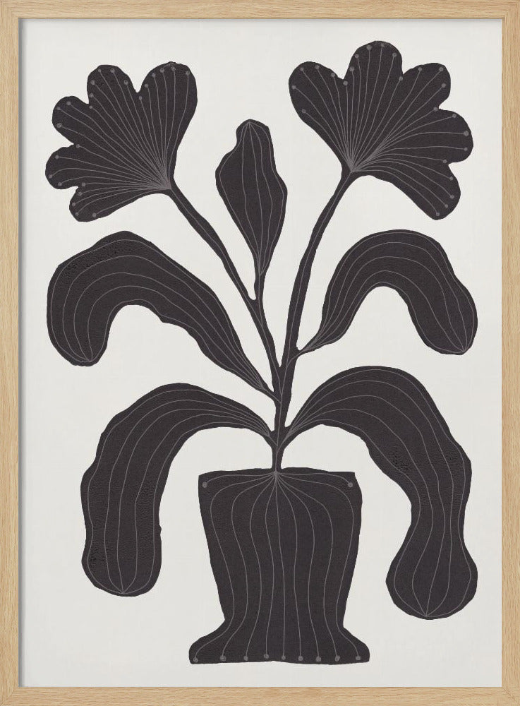 Linocut Flowers #2 - Poster / Art Print