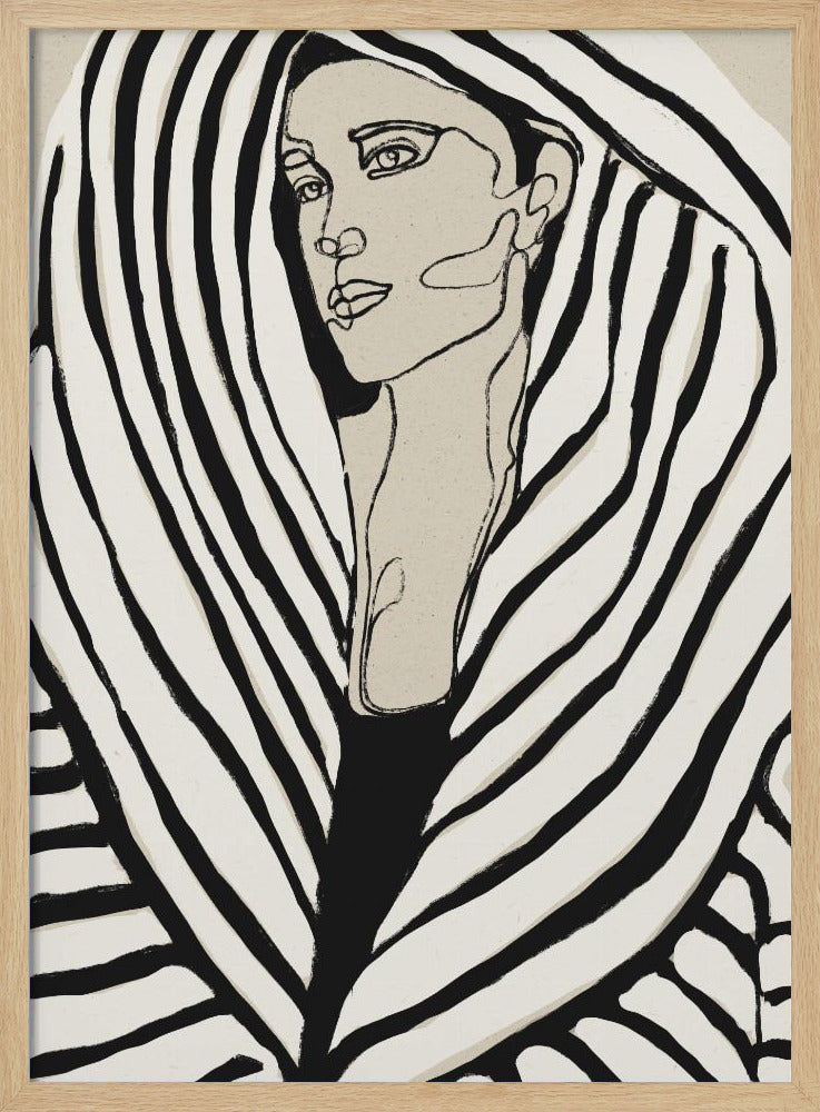 Striped Coat - Poster / Art Print