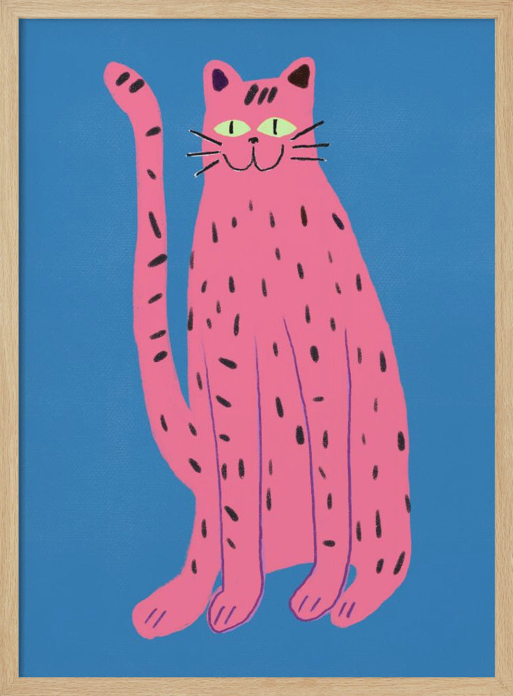 Pink cat - Poster / Art Print