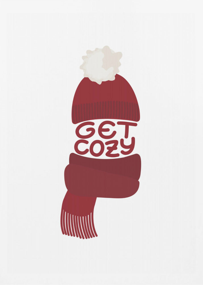 Get cozy (red) - Poster / Art Print