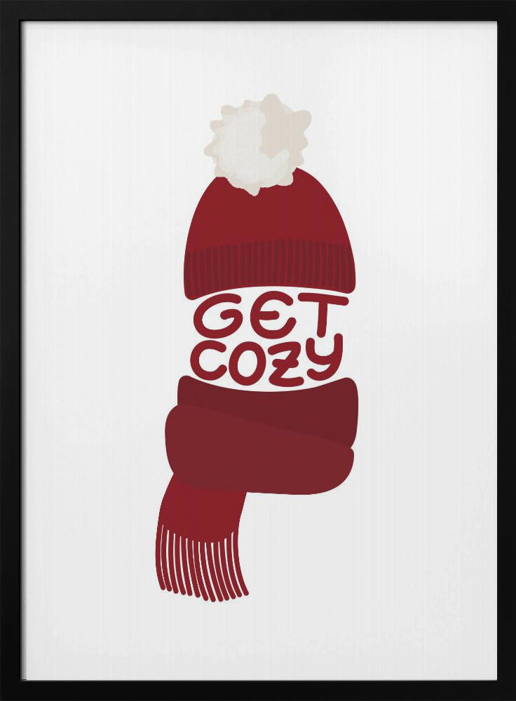 Get cozy (red) - Poster / Art Print