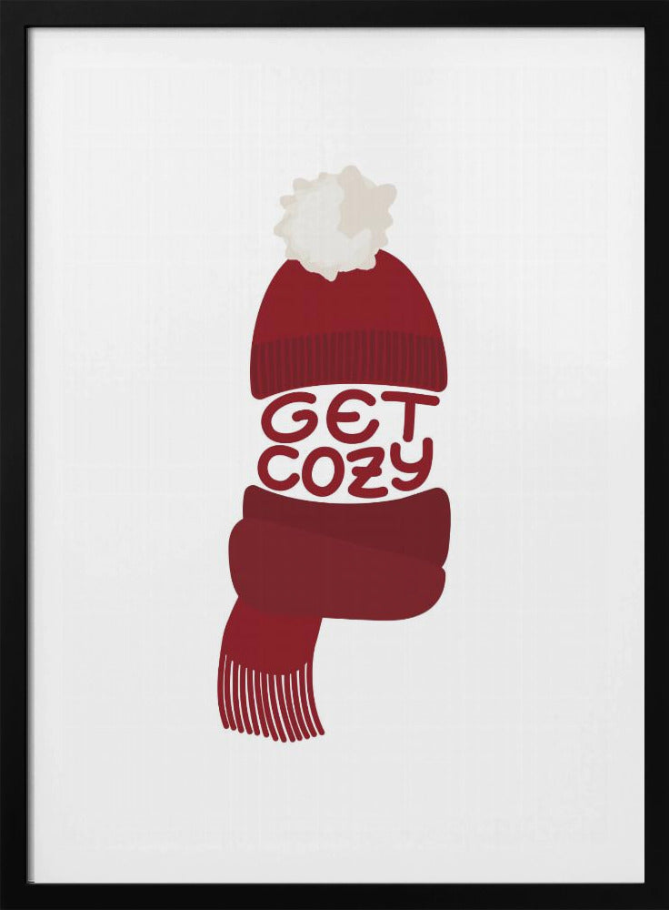 Get cozy (red) - Poster / Art Print