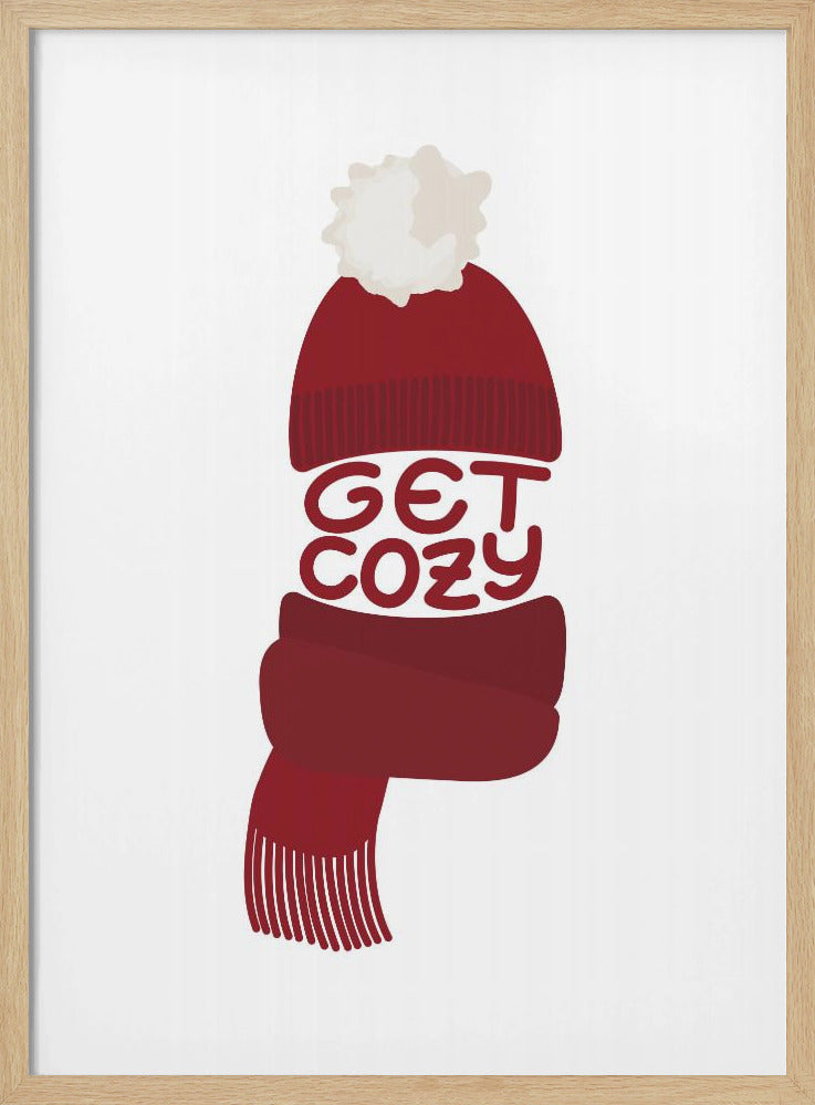 Get cozy (red) - Poster / Art Print