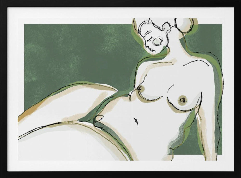 Sensuality (Green Version) - Poster / Art Print