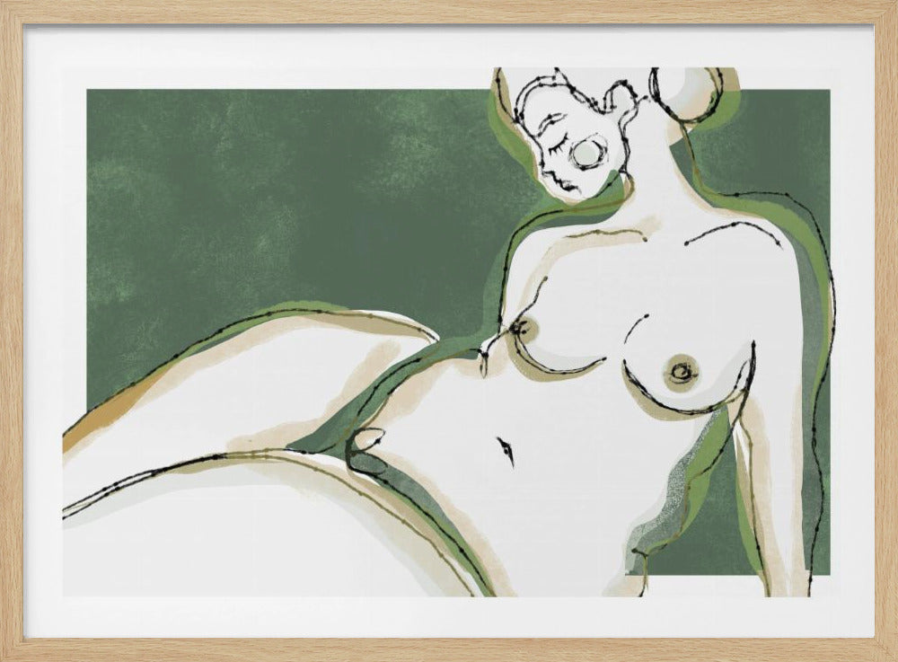 Sensuality (Green Version) - Poster / Art Print