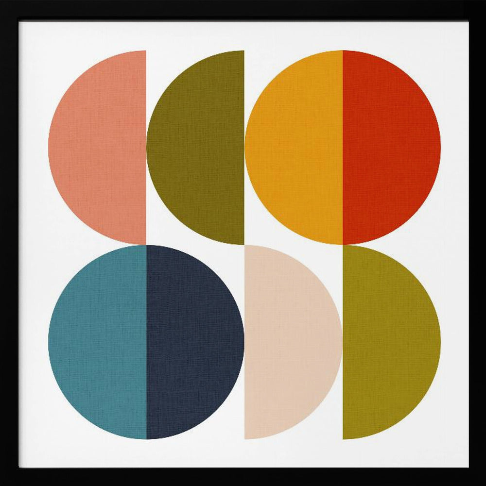 Mid Century Geometric Color Play 2 - Poster / Art Print