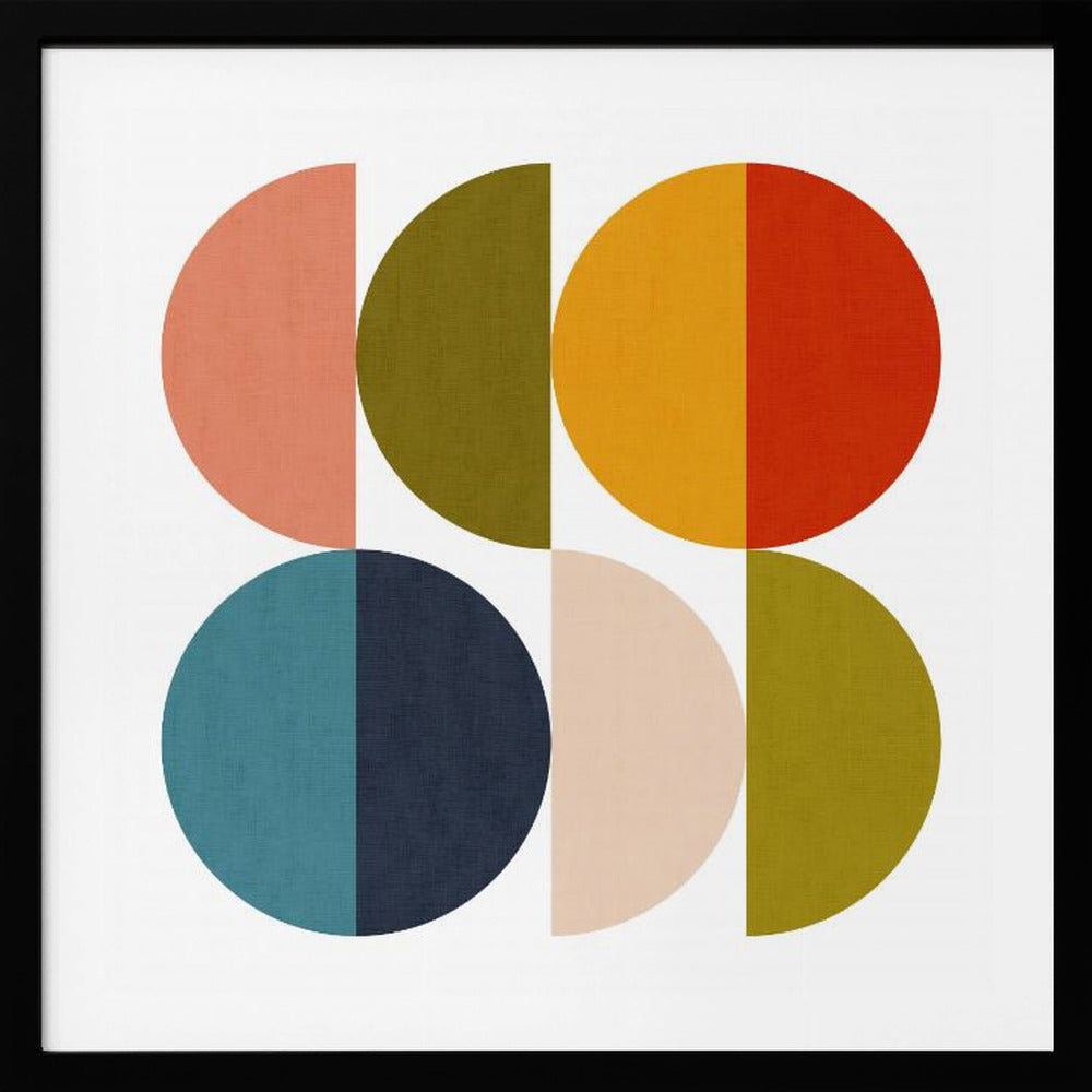 Mid Century Geometric Color Play 2 - Poster / Art Print