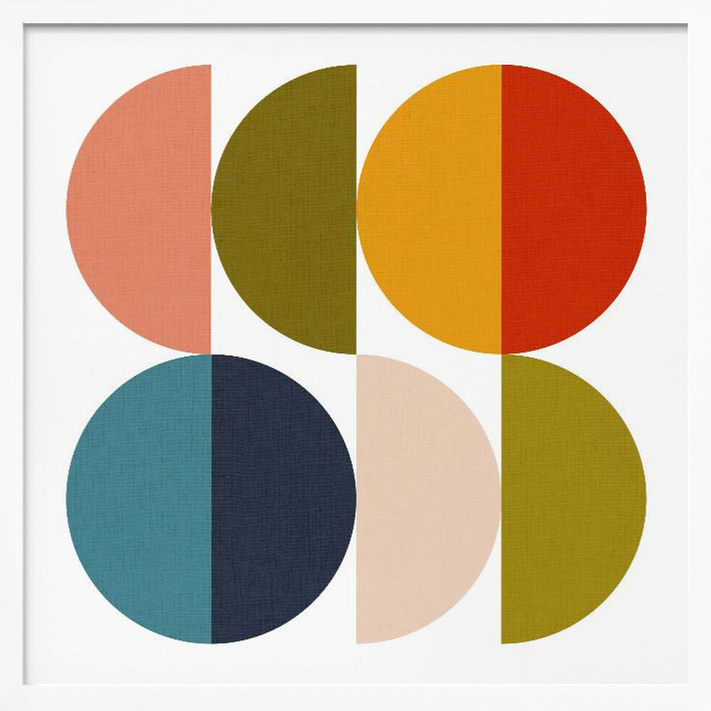 Mid Century Geometric Color Play 2 - Poster / Art Print