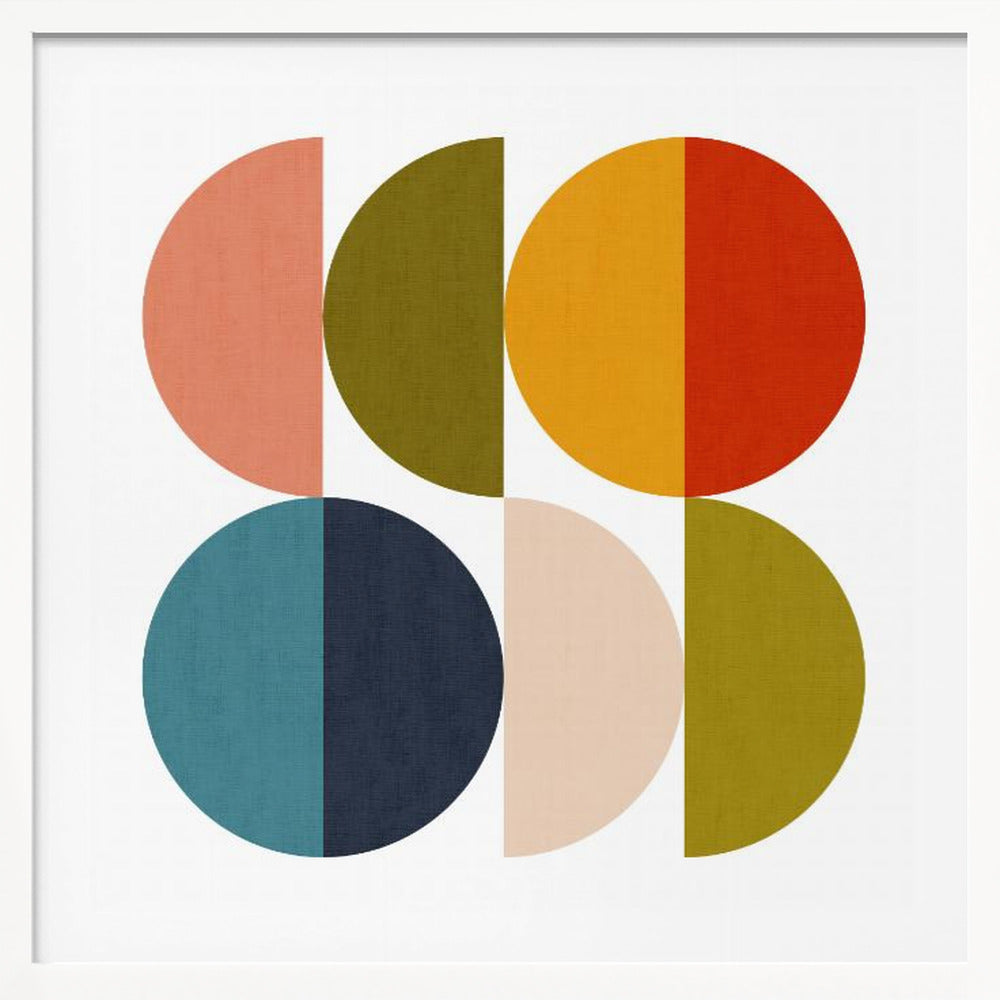 Mid Century Geometric Color Play 2 - Poster / Art Print