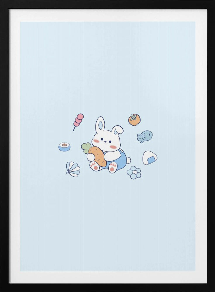 Lazy Rabbit - Poster / Art Print