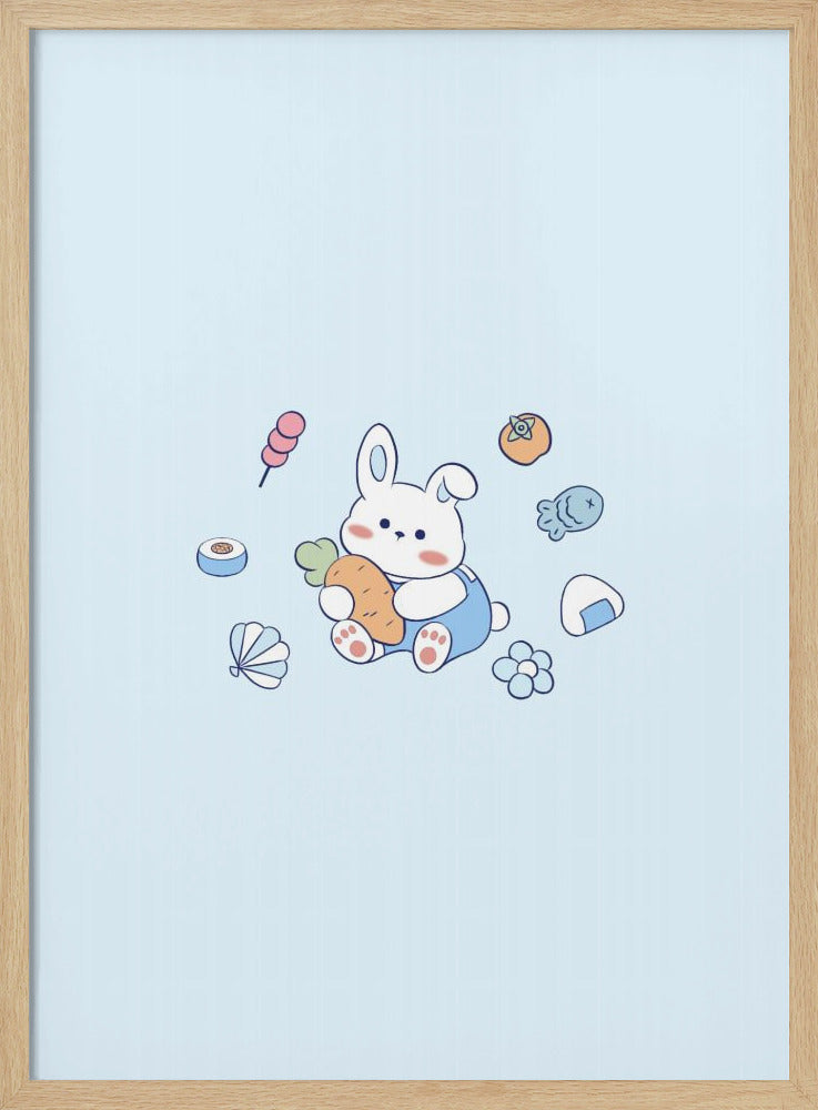 Lazy Rabbit - Poster / Art Print