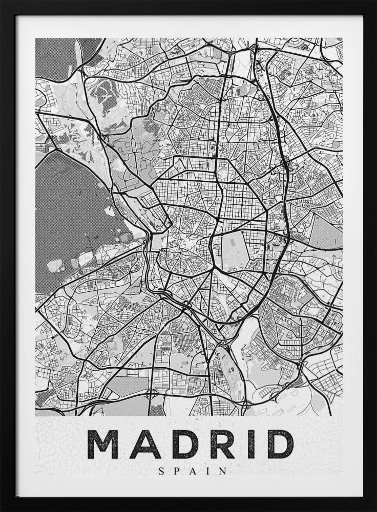 Madrid White - Poster / Art Print